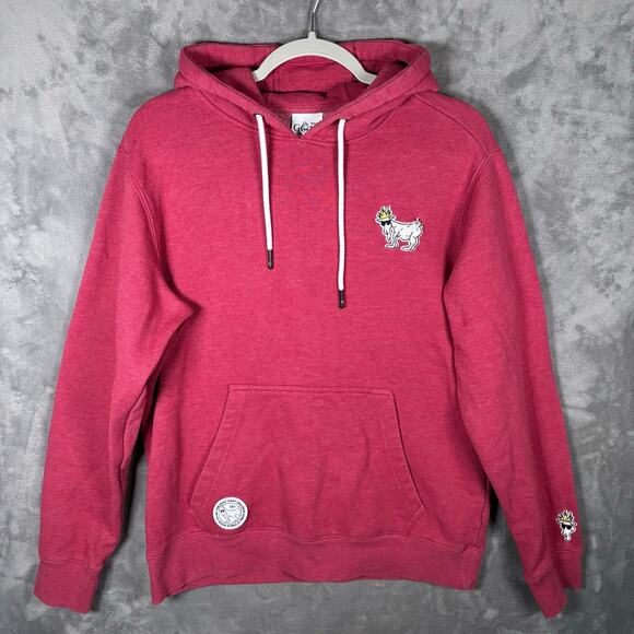 Goat USA Hoodie Red Crown Goat Logo Men’s Medium - Picture 1 of 9